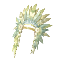 Luxuriant Feathers: Verdant Crest Image