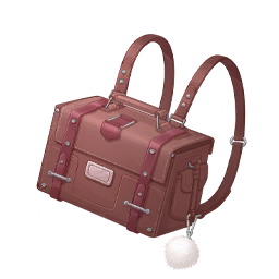 Pink-Brown Backpack Image