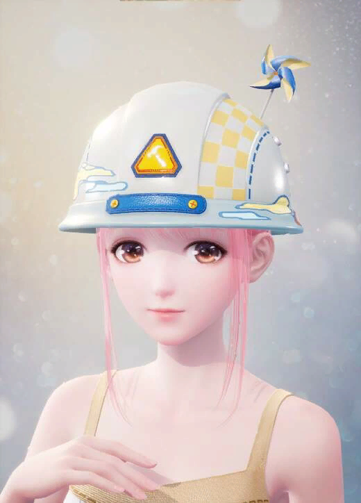 Blue-White Safety Hat